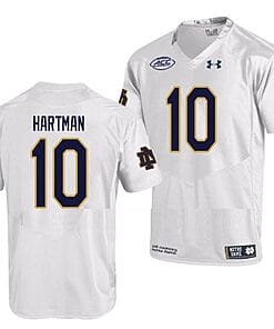 Notre Dame Fighting Irish #10 Sam Hartman Jersey College Football White