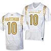Notre Dame Fighting Irish #10 Sam Hartman Jersey Shamrock Series College Football White