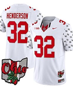 Ohio State Buckeyes Treveyon Henderson Jersey #32 College Football Stitched Alternate 2023 White Limited