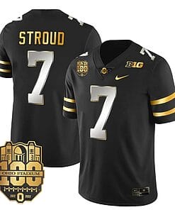 Ohio State Buckeyes CJ Stroud Jersey #7 College Football Stitched Black Limited