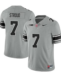 Ohio State Buckeyes CJ Stroud Jersey #7 College Football Stitched Black Gray