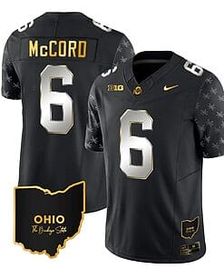 Ohio State Buckeyes Kyle Mccord Jersey #6 College Football Stitched Alternate Black Limited