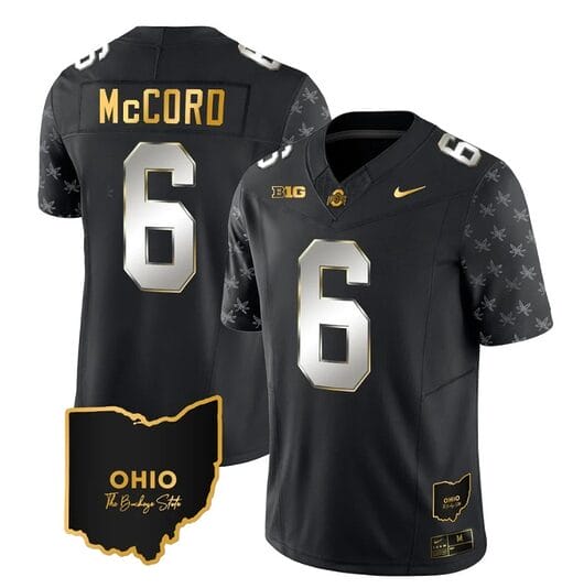 Ohio State Buckeyes Kyle Mccord Jersey #6 College Football Stitched Alternate Black Limited
