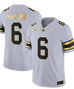 Ohio State Buckeyes Kyle McCord Jersey #6 College Football Stitched Gay Gold