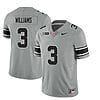 Ohio State Buckeyes Miyan Williams Jersey #3 College Football Stitched Black Gray