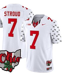Ohio State Buckeyes CJ Stroud Jersey #7 College Football Stitched Alternate 2023 White Limited