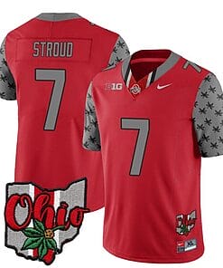 Ohio State Buckeyes CJ Stroud Jersey #7 College Football Stitched Alternate 2023 Red