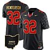Ohio State Buckeyes Treveyon Henderson Jersey #32 College Football Stitched Alternate Black Gold Trim