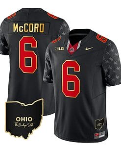 Ohio State Buckeyes Kyle Mccord Jersey #6 College Football Stitched Alternate Black Gold Trim