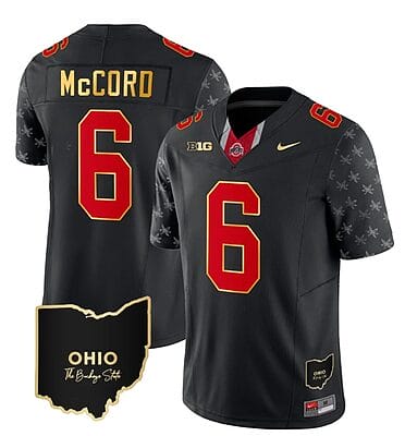 Ohio State Buckeyes Kyle Mccord Jersey #6 College Football Stitched Alternate Black Gold Trim