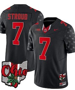 Ohio State Buckeyes CJ Stroud Jersey #7 College Football Stitched Alternate 2023 Black Limited