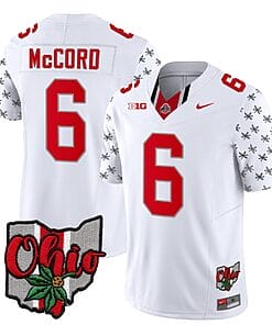 Ohio State Buckeyes Kyle Mccord Jersey #6 College Football Stitched Alternate 2023 White Limited