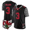 Ohio State Buckeyes Miyan Williams Jersey #3 College Football Stitched Alternate 2023 Black
