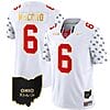 Ohio State Buckeyes Kyle Mccord Jersey #6 College Football Stitched Alternate White Gold Trim