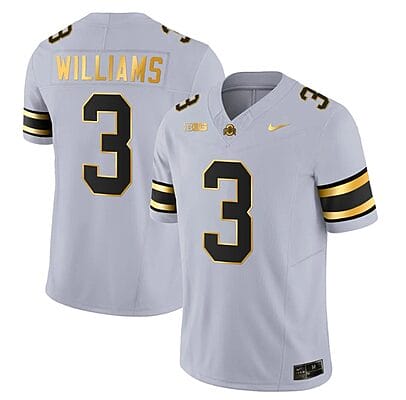 Ohio State Buckeyes Miyan Williams Jersey #3 College Football Stitched Gray Gold