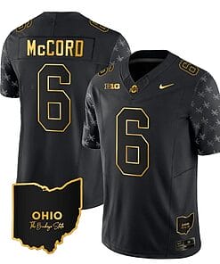 Ohio State Buckeyes Kyle Mccord Jersey #6 College Football Stitched Alternate Black Gold