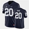 Penn State Adisa Isaac Jersey #20 College Football Game Navy With Name