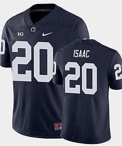 Penn State Adisa Isaac Jersey #20 College Football Game Navy With Name