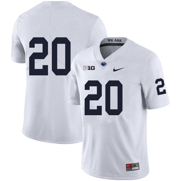 Penn State Adisa Isaac Jersey #20 College Football Game White No Name