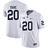 Penn State Adisa Isaac Jersey #20 College Football Game White With Name