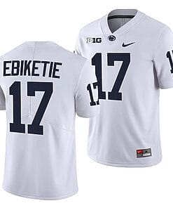 Penn State Arnold Ebiketie Jersey #17 College Football Game White With Name