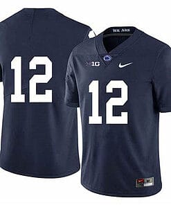 Penn State Brandon Smith Jersey #12 College Football Game Navy No Name