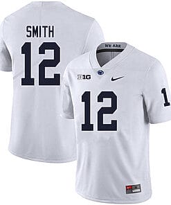 Penn State Brandon Smith Jersey #12 College Football Game White With Name