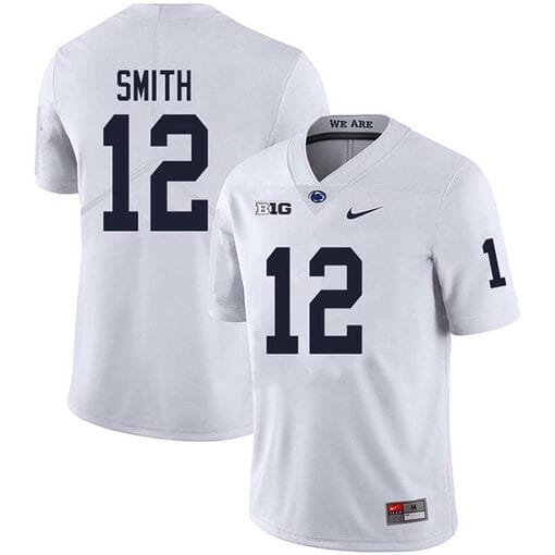 Penn State Brandon Smith Jersey #12 College Football Game White With Name