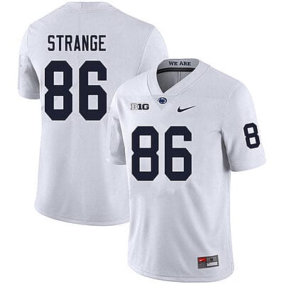 Penn State Brenton Strange Jersey #86 College Football Game White With Name