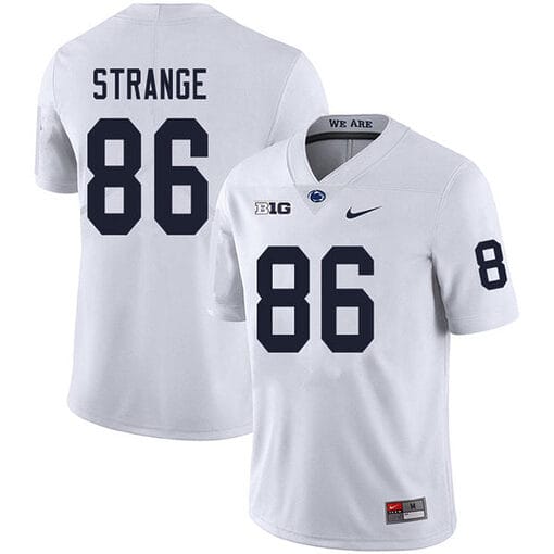 Penn State Brenton Strange Jersey #86 College Football Game White With Name