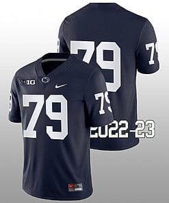 Penn State Caedan Wallace Jersey #79 College Football Game Navy No Name