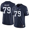 Penn State Caedan Wallace Jersey #79 College Football Game Navy With Name