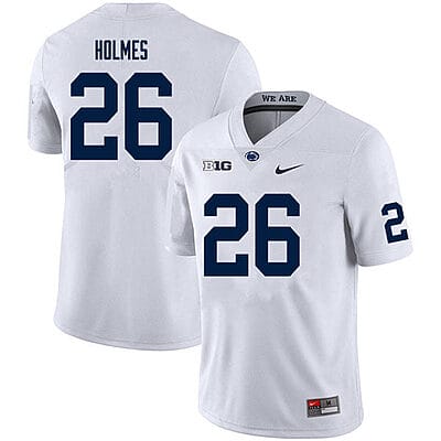 Penn State Caziah Holmes Jersey #26 College Football Game White With Name