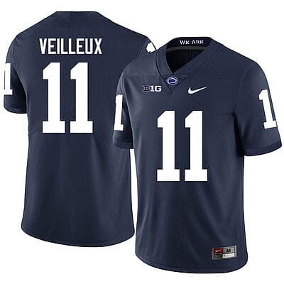 Penn State Christian Veilleux Jersey #11 College Football Game Navy With Name