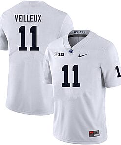 Penn State Christian Veilleux Jersey #11 College Football Game White With Name