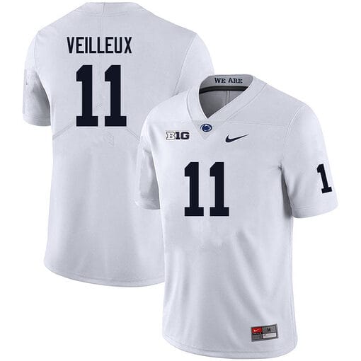 Penn State Christian Veilleux Jersey #11 College Football Game White With Name