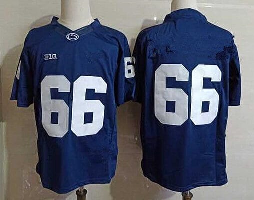 Penn State Connor McGovern Jersey #66 College Football Game Navy No Name