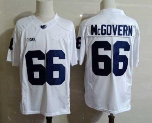 Penn State Connor McGovern Jersey #66 College Football Game White With Name