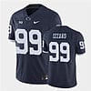 Penn State Coziah Izzard Jersey #99 College Football Game Navy Retro With Name