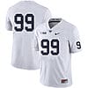 Penn State Coziah Izzard Jersey #99 College Football Game White No Name