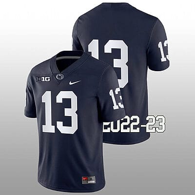 Penn State Cristian Driver Jersey #13 College Football Game Navy No Name