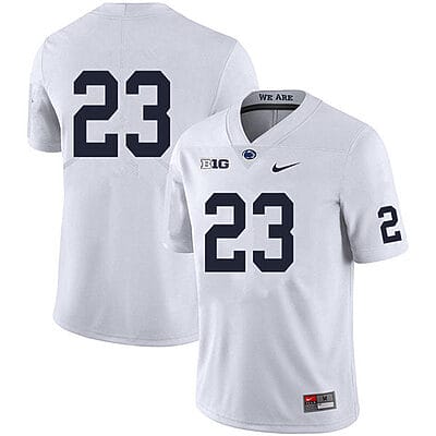 Penn State Curtis Jacobs Jersey #23 College Football Game White No Name
