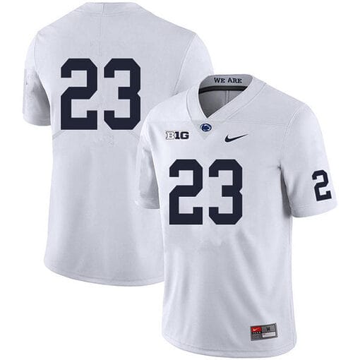 Penn State Curtis Jacobs Jersey #23 College Football Game White No Name