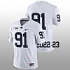Penn State Dvon Ellies Jersey #91 College Football Game White No Name