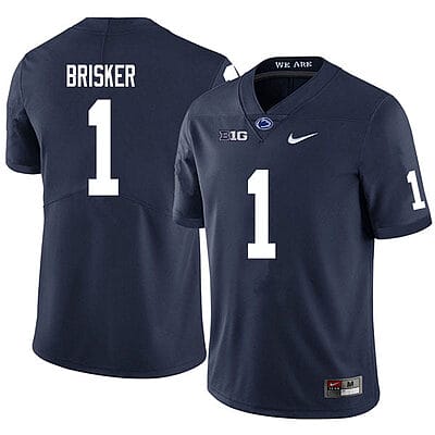 Penn State Jaquan Brisker Jersey #1 College Football Game Navy With Name