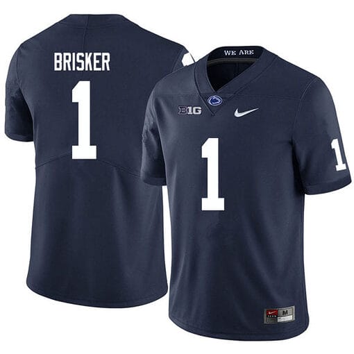 Penn State Jaquan Brisker Jersey #1 College Football Game Navy With Name