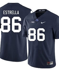 Penn State Jason Estrella Jersey #86 College Football Game Navy With Name