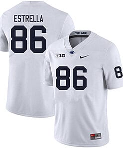 Penn State Jason Estrella Jersey #86 College Football Game White With Name