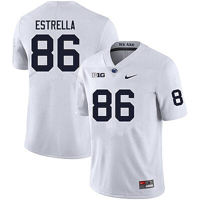 Penn State Jason Estrella Jersey #86 College Football Game White With Name