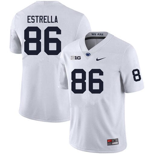 Penn State Jason Estrella Jersey #86 College Football Game White With Name